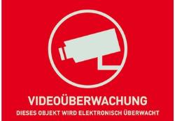 Warn Aufkleber "Videoüber Warn Aufkleber "Videoüber