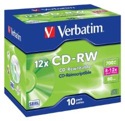 Verbatim CD-RW 700MB/80Min Verbatim CD-RW 700MB/80Min