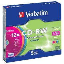 Verbatim CD-RW 700MB/80Min Verbatim CD-RW 700MB/80Min